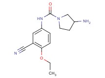 3-amino-N-(3-cyano-4-ethoxyphenyl)-1-pyrrolidinecarboxamide hydrochloride