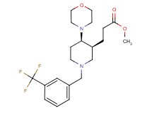 methyl 3-{(3S*,4R*)-4-(4-morpholinyl)-1-[3-(trifluoromethyl)benzyl]-3-piperidinyl}propanoate