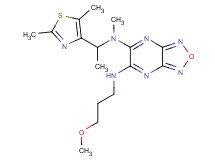 N-[1-(2,5-dimethyl-1,3-thiazol-4-yl)ethyl]-N'-(3-methoxypropyl)-N-methyl[1,2,5]oxadiazolo[3,4-b]pyrazine-5,6-diamine