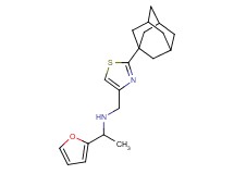 N-{[2-(1-adamantyl)-1,3-thiazol-4-yl]methyl}-1-(2-furyl)ethanamine