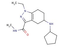 5-(cyclopentylamino)-1-ethyl-N-methyl-4,5,6,7-tetrahydro-1H-indazole-3-carboxamide