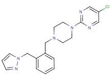 5-chloro-2-{4-[2-(1H-pyrazol-1-ylmethyl)benzyl]piperazin-1-yl}pyrimidine