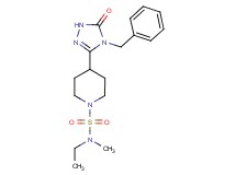 4-(4-benzyl-5-oxo-4,5-dihydro-1H-1,2,4-triazol-3-yl)-N-ethyl-N-methylpiperidine-1-sulfonamide
