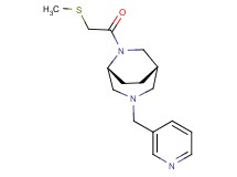 (1S*,5R*)-6-[(methylthio)acetyl]-3-(3-pyridinylmethyl)-3,6-diazabicyclo[3.2.2]nonane