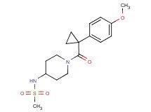 N-(1-{[1-(4-methoxyphenyl)cyclopropyl]carbonyl}-4-piperidinyl)methanesulfonamide