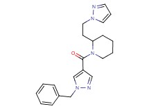 1-[(1-benzyl-1H-pyrazol-4-yl)carbonyl]-2-[2-(1H-pyrazol-1-yl)ethyl]piperidine
