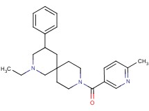 2-ethyl-9-[(6-methyl-3-pyridinyl)carbonyl]-4-phenyl-2,9-diazaspiro[5.5]undecane