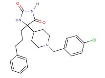 5-[1-(4-chlorobenzyl)-4-piperidinyl]-5-(3-phenylpropyl)-2,4-imidazolidinedione