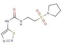 N-[2-(pyrrolidin-1-ylsulfonyl)ethyl]-N'-1,2,3-thiadiazol-5-ylurea