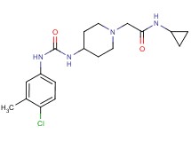 2-[4-({[(4-chloro-3-methylphenyl)amino]carbonyl}amino)piperidin-1-yl]-N-cyclopropylacetamide