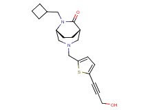 (1S*,5R*)-6-(cyclobutylmethyl)-3-{[5-(3-hydroxyprop-1-yn-1-yl)-2-thienyl]methyl}-3,6-diazabicyclo[3.2.2]nonan-7-one