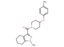 1-methyl-3-{[4-(4-methylphenoxy)-1-piperidinyl]carbonyl}-4,5,6,7-tetrahydro-1H-indazole