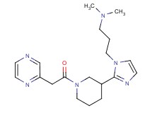 N,N-dimethyl-3-{2-[1-(pyrazin-2-ylacetyl)piperidin-3-yl]-1H-imidazol-1-yl}propan-1-amine