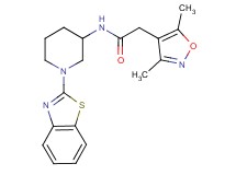 N-[1-(1,3-benzothiazol-2-yl)-3-piperidinyl]-2-(3,5-dimethyl-4-isoxazolyl)acetamide