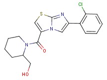 (1-{[6-(2-chlorophenyl)imidazo[2,1-b][1,3]thiazol-3-yl]carbonyl}-2-piperidinyl)methanol