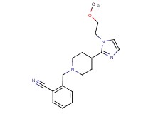 2-({4-[1-(2-methoxyethyl)-1H-imidazol-2-yl]-1-piperidinyl}methyl)benzonitrile