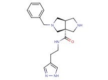 (3aR*,6aR*)-2-benzyl-N-[2-(1H-pyrazol-4-yl)ethyl]hexahydropyrrolo[3,4-c]pyrrole-3a(1H)-carboxamide