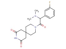 9-[(dimethylamino)(3-fluorophenyl)acetyl]-3,9-diazaspiro[5.5]undecane-2,4-dione
