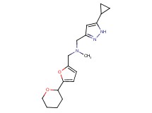 1-(5-cyclopropyl-1H-pyrazol-3-yl)-N-methyl-N-{[5-(tetrahydro-2H-pyran-2-yl)-2-furyl]methyl}methanamine