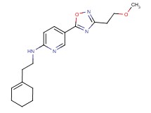 N-[2-(1-cyclohexen-1-yl)ethyl]-5-[3-(2-methoxyethyl)-1,2,4-oxadiazol-5-yl]-2-pyridinamine