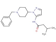 N-[1-(1-benzyl-4-piperidinyl)-1H-pyrazol-5-yl]-3-methylbutanamide