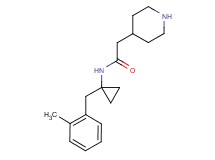 N-[1-(2-methylbenzyl)cyclopropyl]-2-piperidin-4-ylacetamide