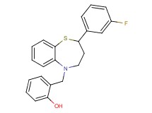 2-{[2-(3-fluorophenyl)-3,4-dihydro-1,5-benzothiazepin-5(2H)-yl]methyl}phenol