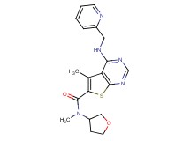 N,5-dimethyl-4-[(2-pyridinylmethyl)amino]-N-(tetrahydro-3-furanyl)thieno[2,3-d]pyrimidine-6-carboxamide