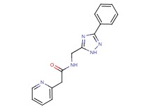 N-[(3-phenyl-1H-1,2,4-triazol-5-yl)methyl]-2-pyridin-2-ylacetamide