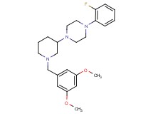 1-[1-(3,5-dimethoxybenzyl)-3-piperidinyl]-4-(2-fluorophenyl)piperazine