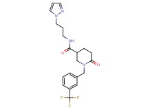 6-oxo-N-[3-(1H-pyrazol-1-yl)propyl]-1-[3-(trifluoromethyl)benzyl]-3-piperidinecarboxamide