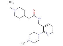 2-(1-ethyl-4-piperidinyl)-N-{[2-(4-methyl-1-piperazinyl)-3-pyridinyl]methyl}acetamide