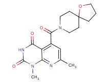 1,7-dimethyl-5-(1-oxa-8-azaspiro[4.5]dec-8-ylcarbonyl)pyrido[2,3-d]pyrimidine-2,4(1H,3H)-dione