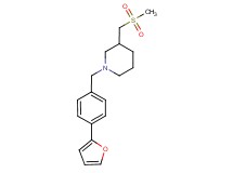 1-[4-(2-furyl)benzyl]-3-[(methylsulfonyl)methyl]piperidine