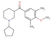 (1-cyclopentyl-3-piperidinyl)(4-methoxy-3,5-dimethylphenyl)methanone