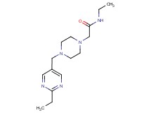 N-ethyl-2-{4-[(2-ethylpyrimidin-5-yl)methyl]piperazin-1-yl}acetamide