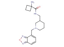 1-amino-N-{[1-(2,1,3-benzoxadiazol-4-ylmethyl)-3-piperidinyl]methyl}cyclobutanecarboxamide dihydrochloride
