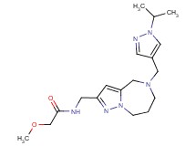 N-({5-[(1-isopropyl-1H-pyrazol-4-yl)methyl]-5,6,7,8-tetrahydro-4H-pyrazolo[1,5-a][1,4]diazepin-2-yl}methyl)-2-methoxyacetamide