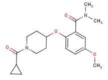 2-{[1-(cyclopropylcarbonyl)piperidin-4-yl]oxy}-5-methoxy-N,N-dimethylbenzamide