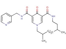 1-isobutyl-N-(3-methylbutyl)-4-oxo-N'-(3-pyridinylmethyl)-1,4-dihydro-3,5-pyridinedicarboxamide