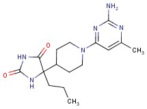 5-[1-(2-amino-6-methylpyrimidin-4-yl)piperidin-4-yl]-5-propylimidazolidine-2,4-dione