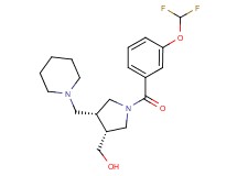 [(3R*,4R*)-1-[3-(difluoromethoxy)benzoyl]-4-(piperidin-1-ylmethyl)pyrrolidin-3-yl]methanol