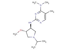 N~2~-[(3S*,4S*)-1-isopropyl-4-methoxypyrrolidin-3-yl]-N~4~,N~4~,5-trimethylpyrimidine-2,4-diamine