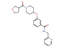 N-(2-pyridinylmethyl)-3-{[1-(tetrahydro-3-furanylcarbonyl)-4-piperidinyl]oxy}benzamide