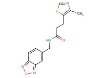 N-(2,1,3-benzoxadiazol-5-ylmethyl)-3-(4-methyl-1,3-thiazol-5-yl)propanamide