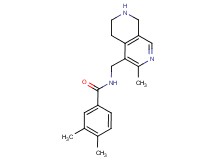 3,4-dimethyl-N-[(3-methyl-5,6,7,8-tetrahydro-2,7-naphthyridin-4-yl)methyl]benzamide