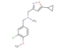 (3-chloro-4-methoxybenzyl)[(5-cyclopropylisoxazol-3-yl)methyl]methylamine