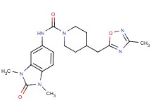 N-(1,3-dimethyl-2-oxo-2,3-dihydro-1H-benzimidazol-5-yl)-4-[(3-methyl-1,2,4-oxadiazol-5-yl)methyl]piperidine-1-carboxamide