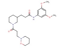 N-(3,5-dimethoxyphenyl)-3-{1-[3-(1,2-oxazinan-2-yl)propanoyl]-3-piperidinyl}propanamide