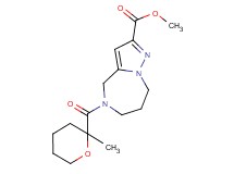 methyl 5-[(2-methyltetrahydro-2H-pyran-2-yl)carbonyl]-5,6,7,8-tetrahydro-4H-pyrazolo[1,5-a][1,4]diazepine-2-carboxylate